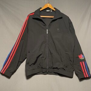 Adidas Women's Adicolor 3D Trefoil Track Jacket Size Large Pride